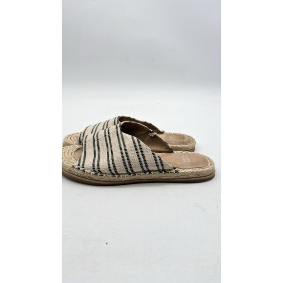 Eileen Fisher Shoes - Eileen Fisher 8 Milly Slide Espadrille Sandal Coastal Nautical Open Toe 8.5